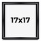 Square Minimalist Shadow Box Black Picture Frame - UV Acrylic, Backing, Hanging Hardware